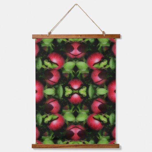 McIntosh Apples op de Abstracte Natuur Hangend Wandkleed (Voorkant)