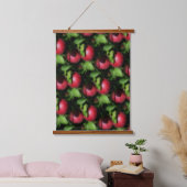 McIntosh Apples op het boompatroon van de Natuur Hangend Wandkleed (Slaapkamer)