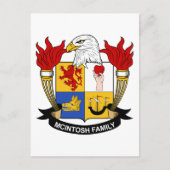 McIntosh Family Crest Briefkaart (Voorkant)