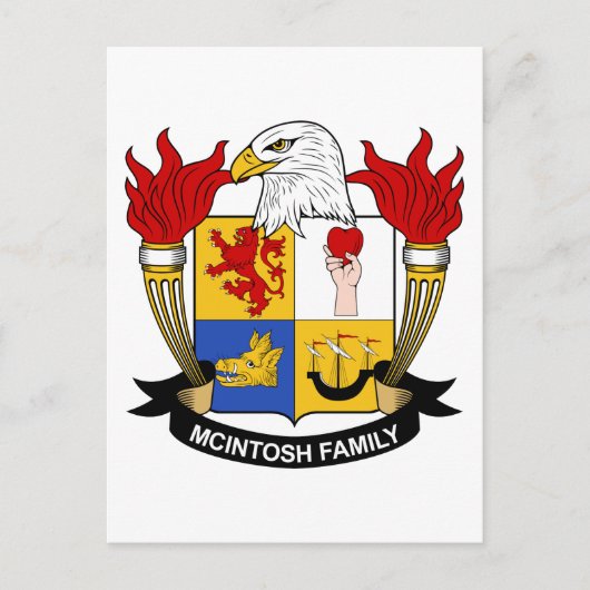 McIntosh Family Crest Briefkaart (Voorkant)