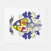 McIntosh Family Crest Coat of Arms Fleece Deken (Voorkant (Horizontaal))