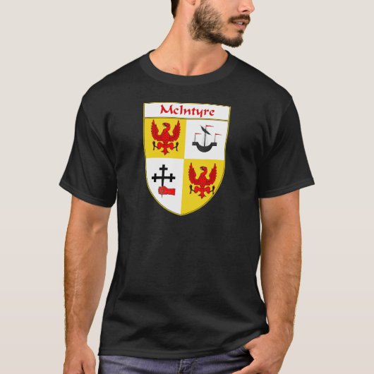 McIntyre Coat of Arms/Family Crest T-shirt (Voorkant)