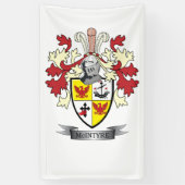 McIntyre Family Crest Coat of Arms Spandoek (Verticaal)