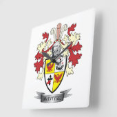 McIntyre Family Crest Coat of Arms Vierkante Klok (Hoek)