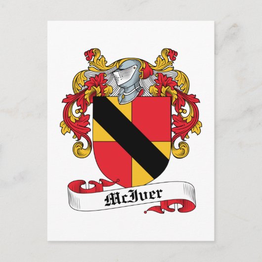 McIver Family Crest Briefkaart (Voorkant)