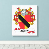 McIver Family Crest Canvas Afdruk (Insitu (Houten vloer))