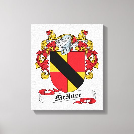 McIver Family Crest Canvas Afdruk (Voorkant)