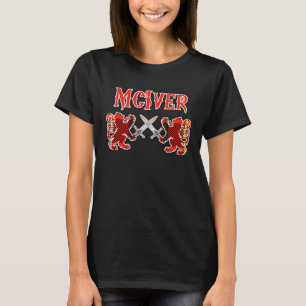McIver Schotse Clan Leeuw Familie Tartan T-shirt