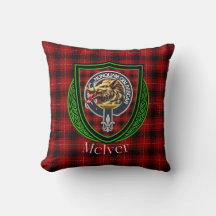 McIver Schotse Clan Tartan & Crest