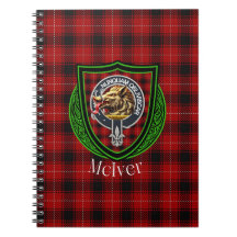 McIver Schotse Clan Tartan & Crest