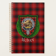 McIver Schotse Clan Tartan & Crest