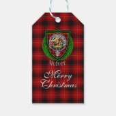 McIver Scottish Clan Tartan & Crest Cadeaulabel (Voorkant)