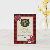 McIver Scottish Clan Tartan & Crest Kaart (Gele Bloem)