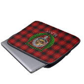 McIver Scottish Clan Tartan & Crest Laptop Sleeve (Voorkant onderkant)