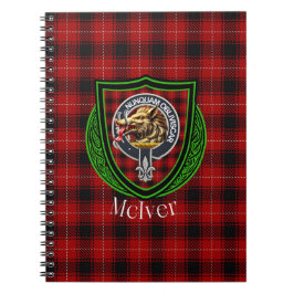 McIver Scottish Clan Tartan & Crest Notitieboek
