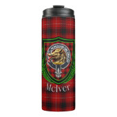 McIver Scottish Clan Tartan & Crest Thermosbeker (Voorkant)