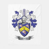 McKay Family Crest Coat of Arms Fleece Deken (Voorkant)