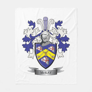 McKay Family Crest Coat of Arms Fleece Deken