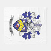 McKay Family Crest Coat of Arms Fleece Deken (Voorkant (Horizontaal))