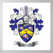 McKay Family Crest Coat of Arms Poster (Voorkant)