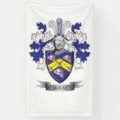 McKay Family Crest Coat of Arms Spandoek (Verticaal)