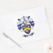 McKay Family Crest Coat of Arms Vierkante Sticker (Envelop)