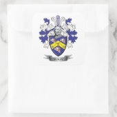 McKay Family Crest Coat of Arms Vierkante Sticker (Tas)