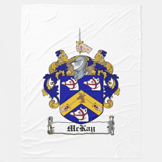 McKay Family Crest, wapenschild Fleece Deken (Voorkant)