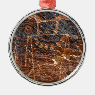 Mckee Springs Petroglyph - Vernal - Utah Metalen Ornament