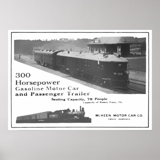 McKeen 300 HP Gasoline Motor Car Poster (Voorkant)