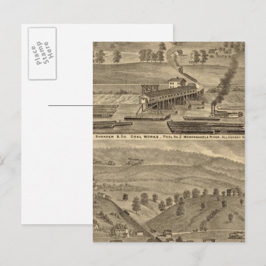 McKeesport Allegheny County, Pennsylvania Briefkaart (Voorkant / Achterkant)