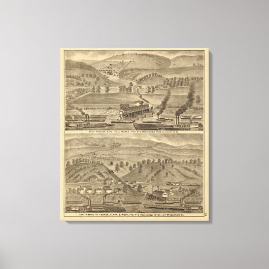 McKeesport Allegheny County, Pennsylvania Canvas Afdruk (Voorkant)