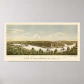 McKeesport, PA Panoramic Map - 1894 Poster (Voorkant)