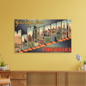 McKeesport, Pennsylvania - Grote Letter-scènes Canvas Afdruk (Insitu (Woonkamer))
