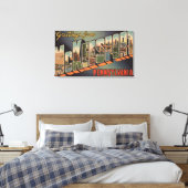 McKeesport, Pennsylvania - Grote Letter-scènes Canvas Afdruk (Insitu (Slaapkamer))