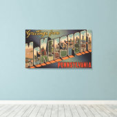 McKeesport, Pennsylvania - Grote Letter-scènes Canvas Afdruk (Insitu (Houten vloer))