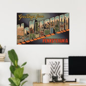 McKeesport, Pennsylvania - Grote Letter-scènes Poster (Thuiskantoor)