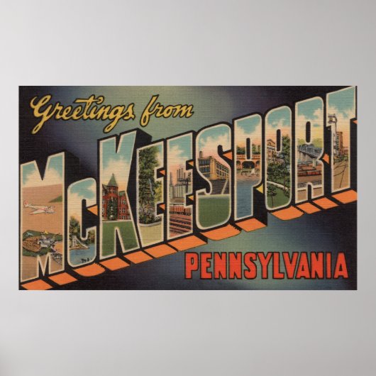 McKeesport, Pennsylvania - Grote Letter-scènes Poster (Voorkant)