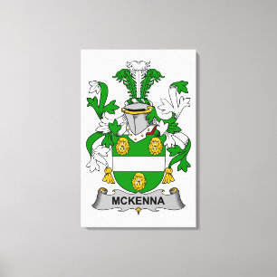 McKenna Family Crest Canvas Afdruk