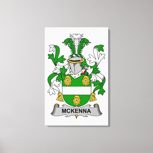McKenna Family Crest Canvas Afdruk (Voorkant)