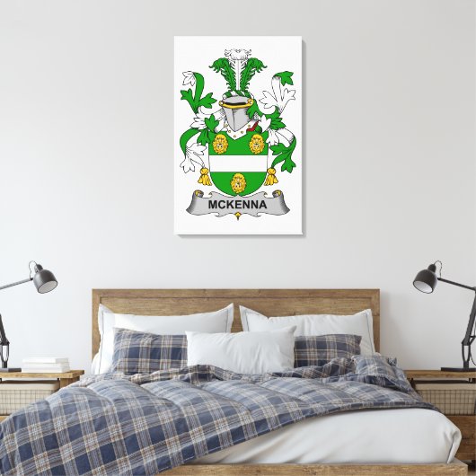 McKenna Family Crest Canvas Afdruk (Insitu (Slaapkamer))