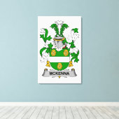McKenna Family Crest Canvas Afdruk (Insitu (Houten vloer))