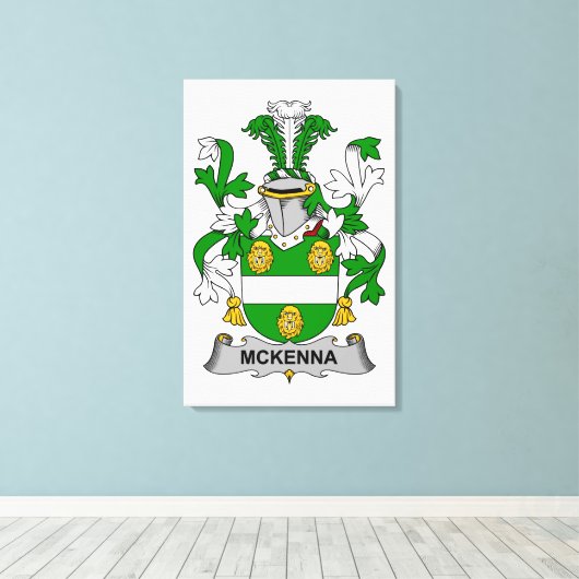 McKenna Family Crest Canvas Afdruk (Insitu (Houten vloer))