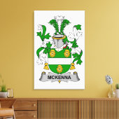 McKenna Family Crest Canvas Afdruk (Insitu (Woonkamer))