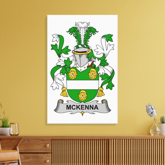 McKenna Family Crest Canvas Afdruk (Insitu (Woonkamer))