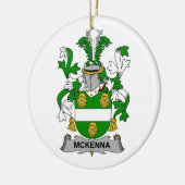 McKenna Family Crest Keramisch Ornament (Links)