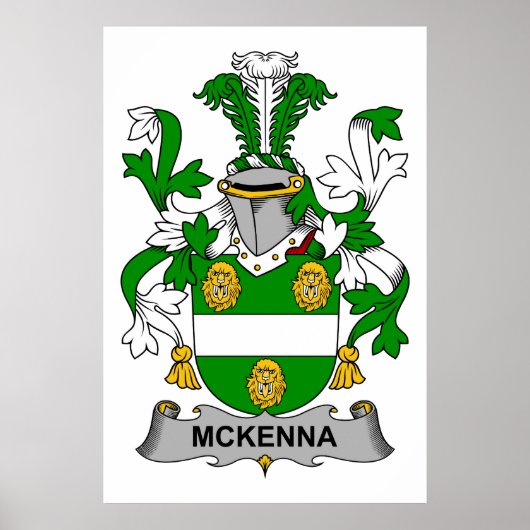 McKenna Family Crest Poster (Voorkant)
