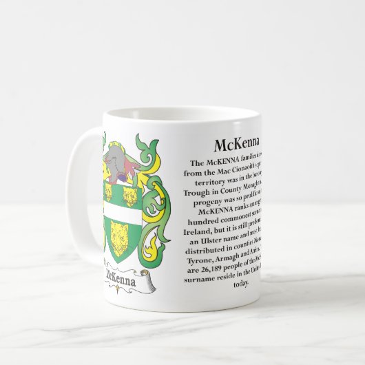 McKenna - Gezinsbekleding van de Mok van wapens (Voorkant links)