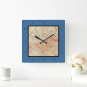 McKenzie en Moose Ponds, McKenzie Mountain Detail Vierkante Klok (Huis)