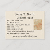 McKenzie en Moose Ponds, McKenzie Mountain Detail Visitekaartje (Achterkant)